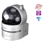 Home Use True Plug & Play Wide Range Pan Tilt Wireless Infrared IR IP Camera with SD Card Slot Motion Detection Snapshot and Built-in Microphone Professional Apps are Available for iPhone, Android and Windows Mobile Phone